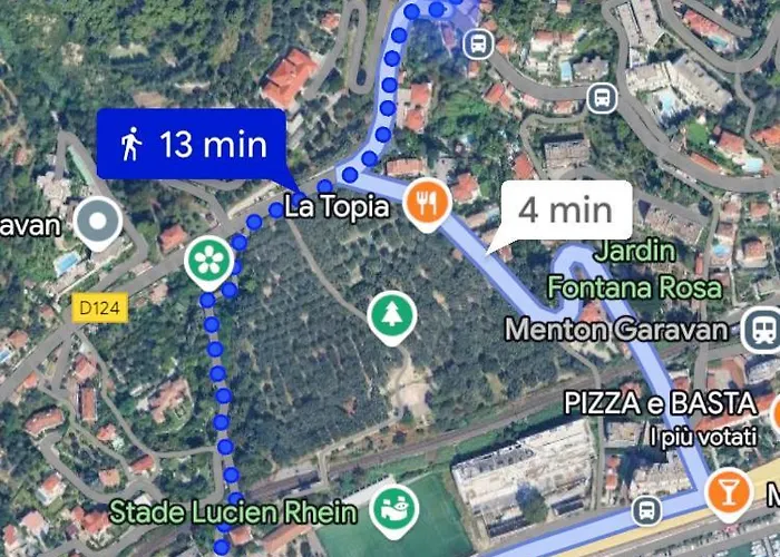 شقة La Cigale Avec Grande Terrasse مينتون